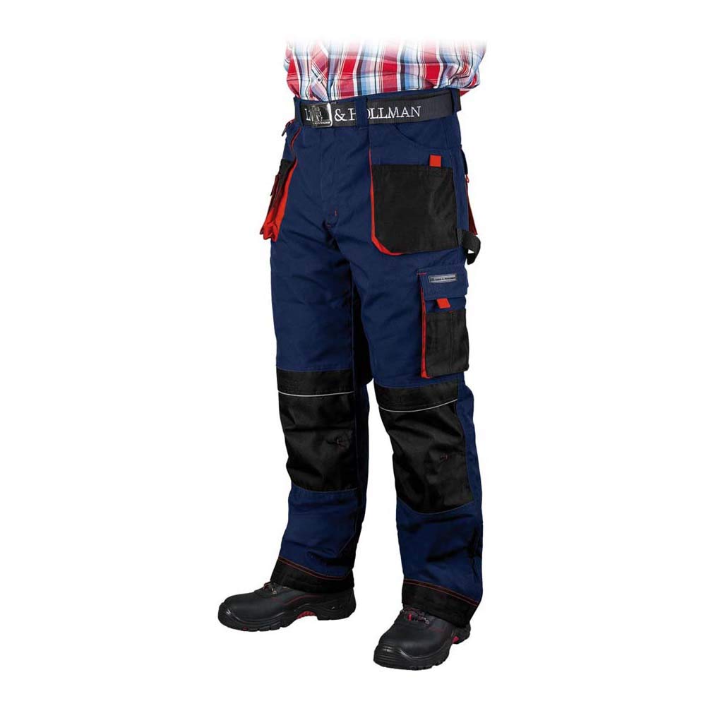 Leber&Hollman Formen Gefütterte Schutzhose Grösse L Dunkelblau-schwarz-rot, L Dunkelblau-schwarz-r