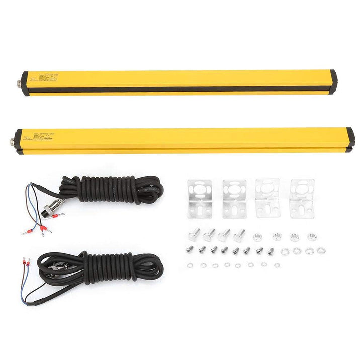 Yanmis DC24V Lichtgitter, 0-3 Mt Hohe Qualität Lichtvorhang Sensor Switch Kit Aluminiumlegierung Gel