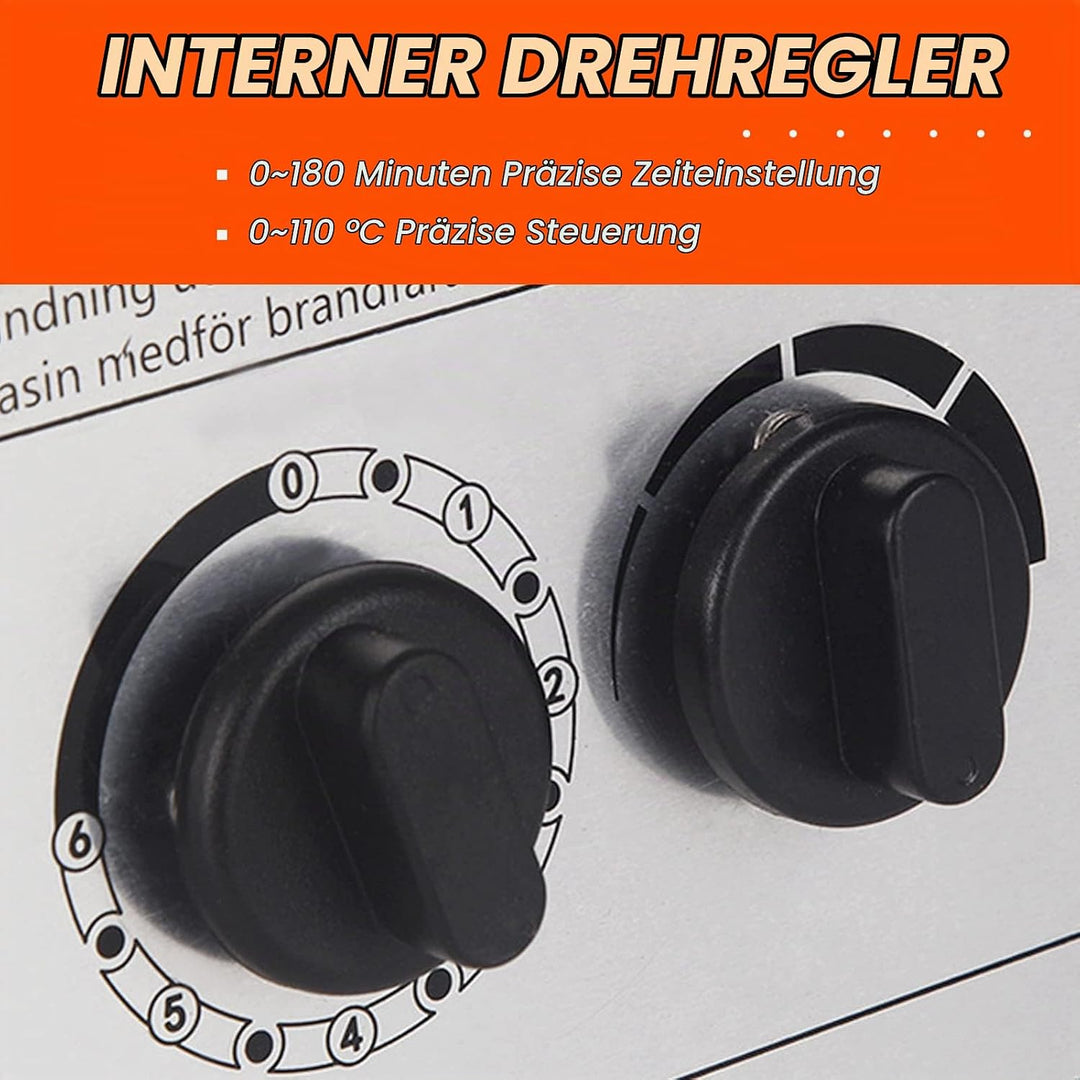 otmechl Elektrischer Saunaofen, 3 kW, 220 V tragbare Saunaheizung für drinnen &amp; draussen, integriert