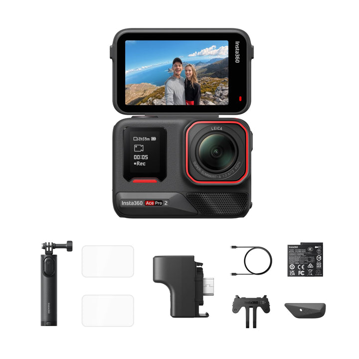 Insta360 Ace Pro 2 Starter-Bundle – Wasserdichte 8K Action-Kamera, gemeinsam mit Leica entwickelt, 1
