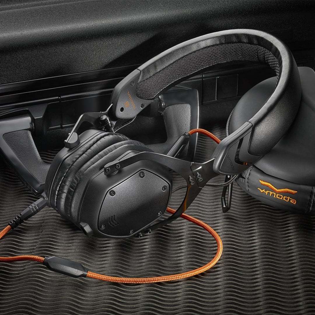 V-MODA XS On-Ear Metal-Noise-Isolation Kopfhörer (Matte Black Metal) Matt-Schwarz, Matt-Schwarz