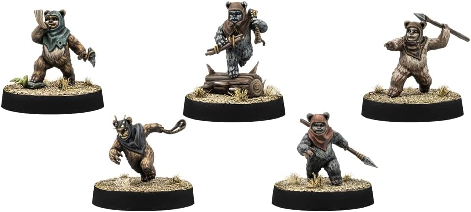 Atomic Mass Games | Star Wars Legion – Ewok-Krieger | Einheit-Erweiterung | Tabletop | 2 Spieler | A