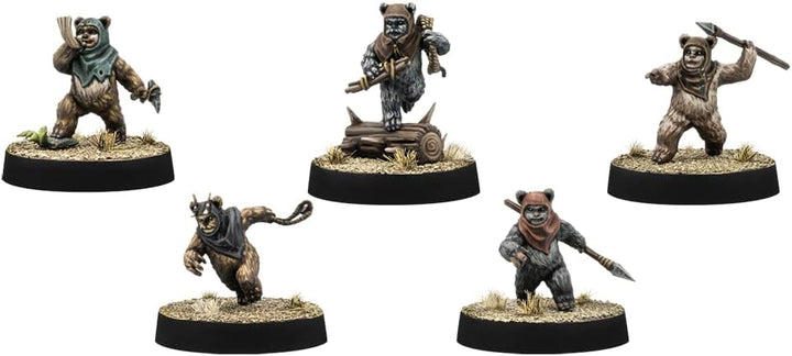 Atomic Mass Games | Star Wars Legion – Ewok-Krieger | Einheit-Erweiterung | Tabletop | 2 Spieler | A