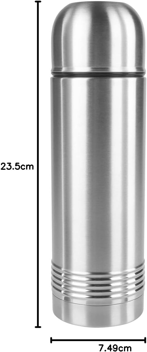 EMSA 618501600 SENATOR ISOLIERFLASCHE | 0,5 L | 100 % auslaufsicher | robust & sicher | Edelstahl Ed