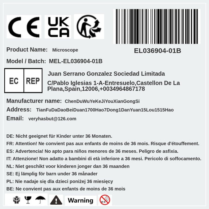 Handheld Mikroskop für Kinder, 2,0" IPS-Bildschirm 200-1000X Taschenmikroskop für Kinder, 2MP Lens P