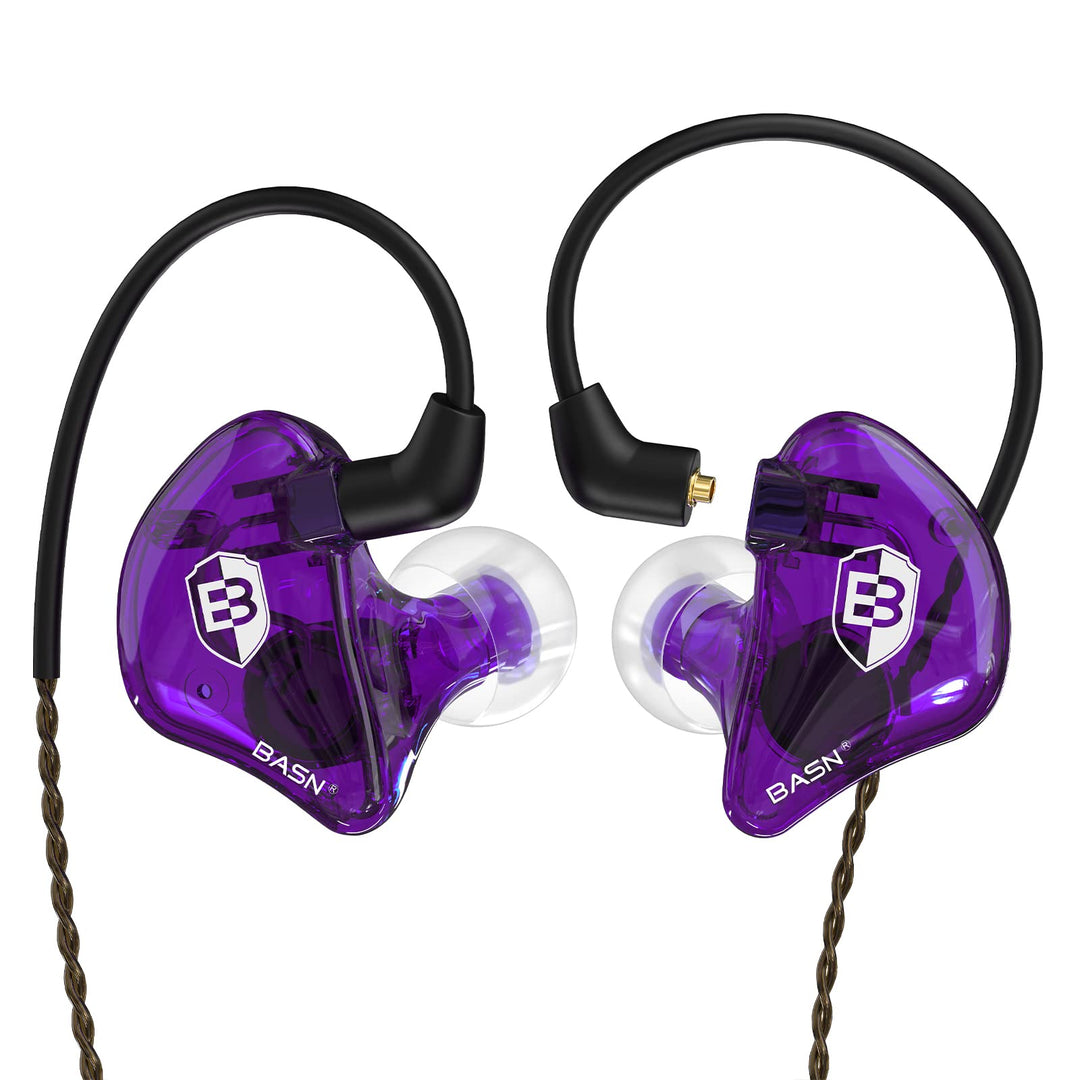 BASN Bsinger In-Ear-Monitore Geräuschisolierende Kopfhörer, Dual-dynamische Treiber High Definition