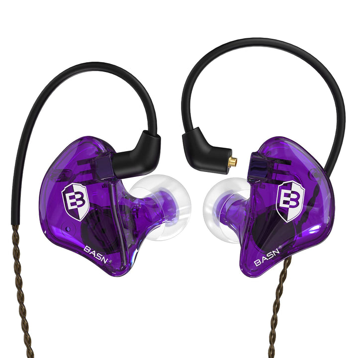 BASN Bsinger In-Ear-Monitore Geräuschisolierende Kopfhörer, Dual-dynamische Treiber High Definition