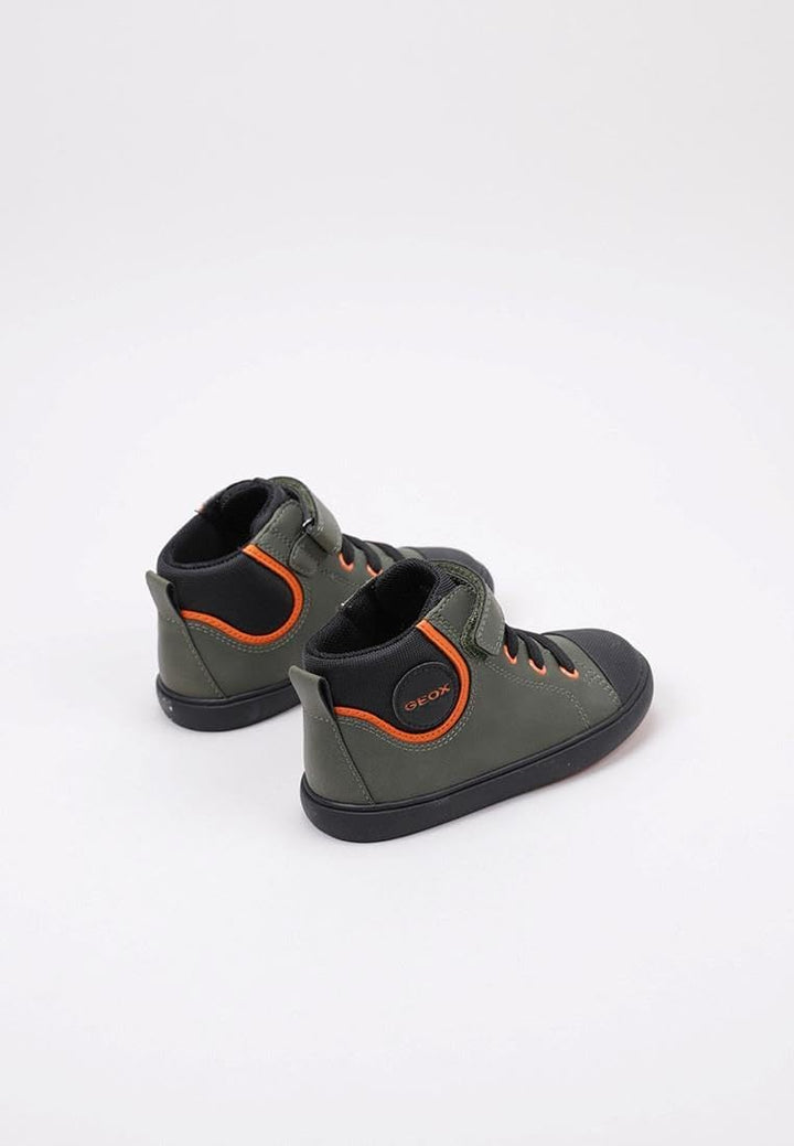 Geox Baby-Jungen B Gisli Boy B Sneaker 20 EU Dk Green Black, 20 EU Dk Green Black