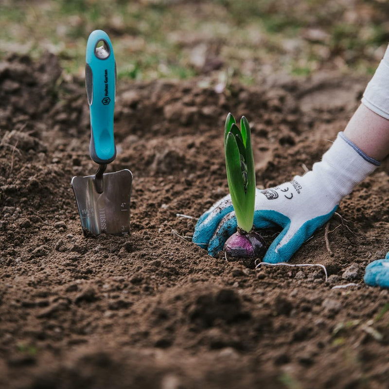 Holtaz Garten Gartengeräte 3er Set - Garten-Werkzeug Set mit Handschippe Blumenrechen Pflanzkelle mi