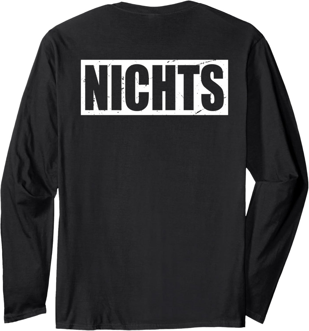 Hinten Steht Nichts Hinten Steht Auch Wat Nämlich Nichts Langarmshirt