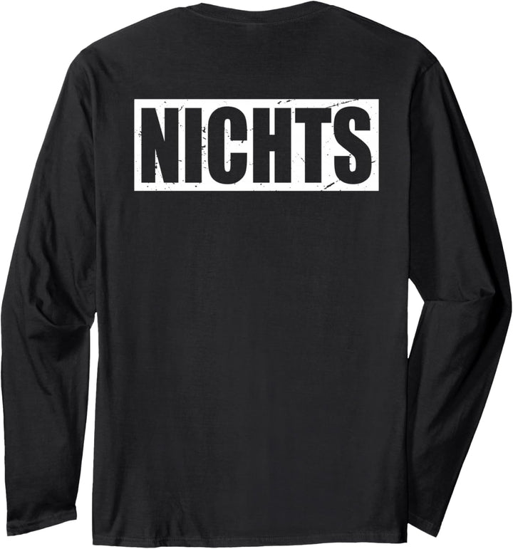 Hinten Steht Nichts Hinten Steht Auch Wat Nämlich Nichts Langarmshirt
