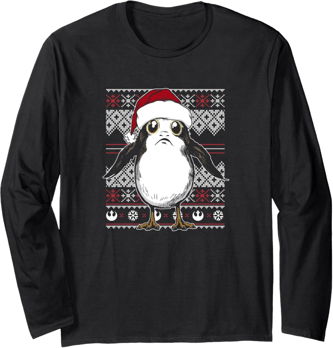 Star Wars Porg Ugly Christmas Sweater Langarmshirt