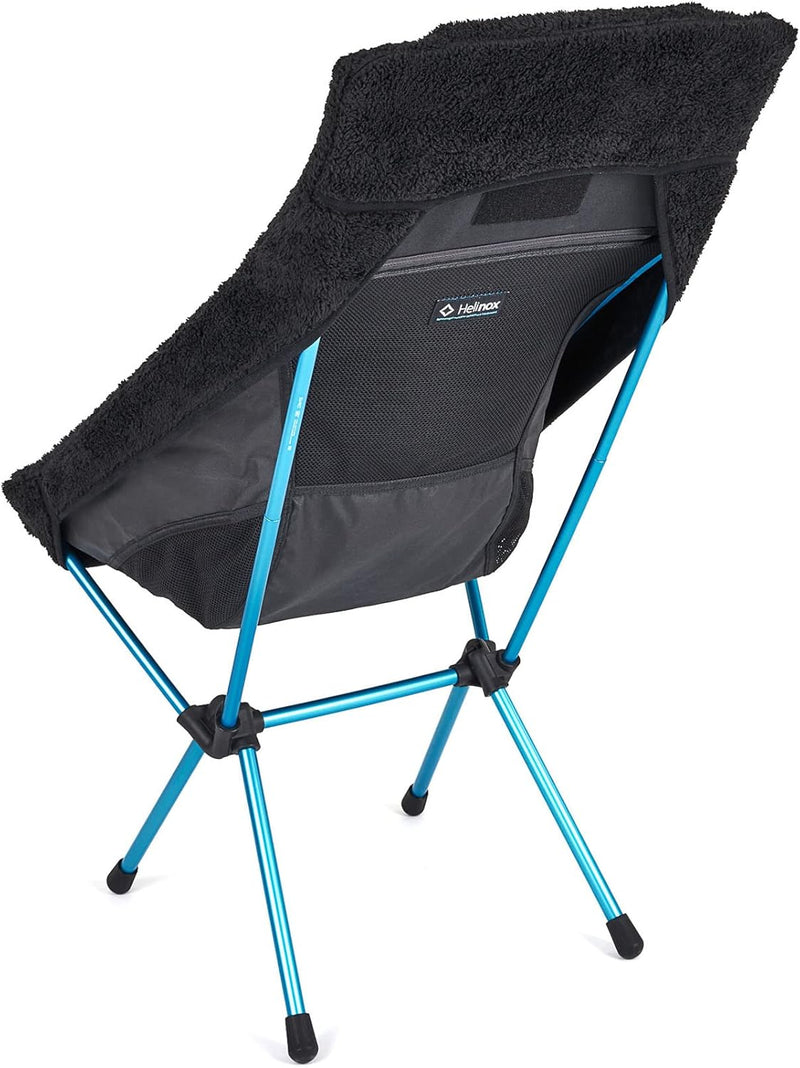 Helinox Fleece Seat Warmer | Wendbarer schwarzer Sitzwärmer für Helinox Sunset und Beach Chair. Hoch