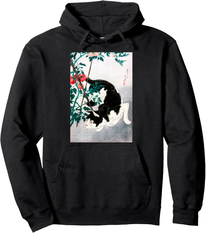 Ästhetisches japanisches Hemd im Vintage-Stil, niedliche Katzenkunst, Geschenke Pullover Hoodie