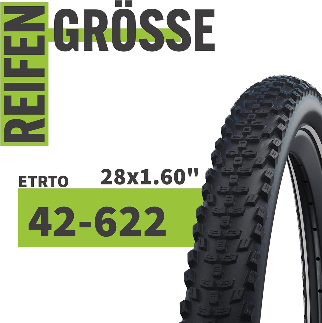 2er Set Schwalbe Fahrradreifen Smart Sam Plus 28 Zoll x 1.60 Zoll (42-622) + auswählbar mit Schläuch