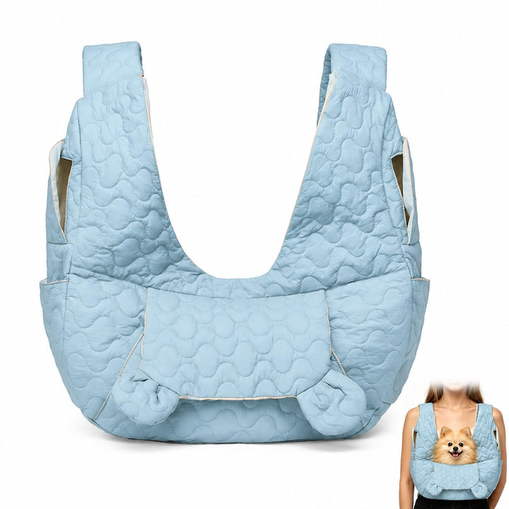 Hundetragetasche Bis 10 Kg, Freihändige Hundetasche Für Kleine Hunde mit Verstellbarem Gurt, Front H