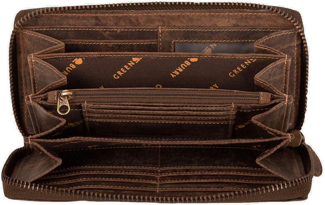 Greenburry 820-25 VINTAGE Leder Damen Geldbörse Portemonnaie Brieftasche