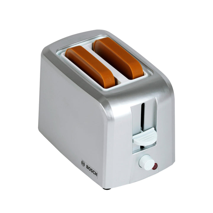 Theo Klein 9210 Bosch Toaster mit mechanischer Toastfunktion I Inklusive 2 Scheiben Spielzeugtoast I