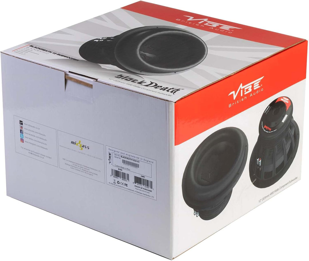 VIBE BD12SPL 30,5 cm Subwoofer (Dual 4 Ohm) 1500W RMS SPL