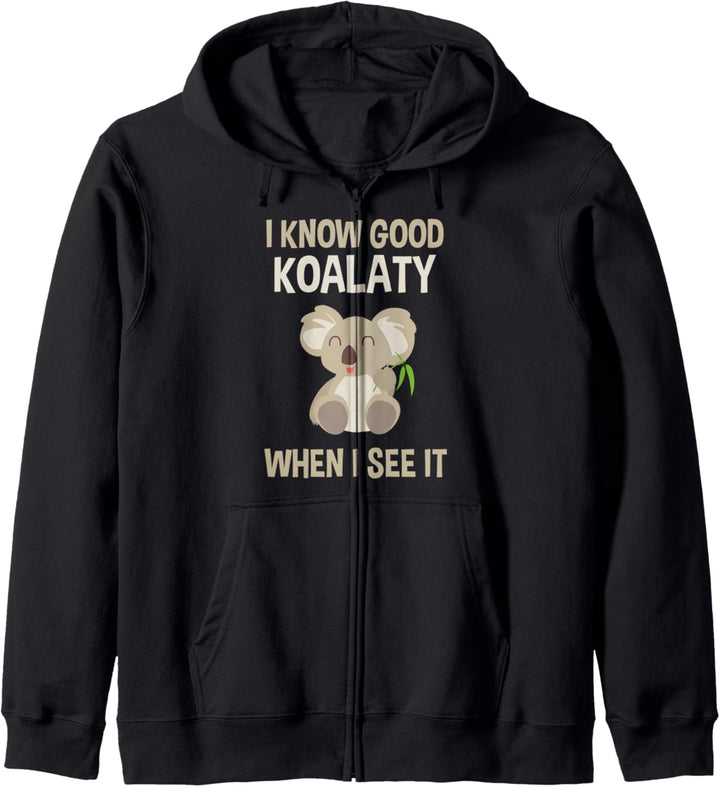 Koala Thema Geschenk Lustiges Wortspiel Kapuzenjacke