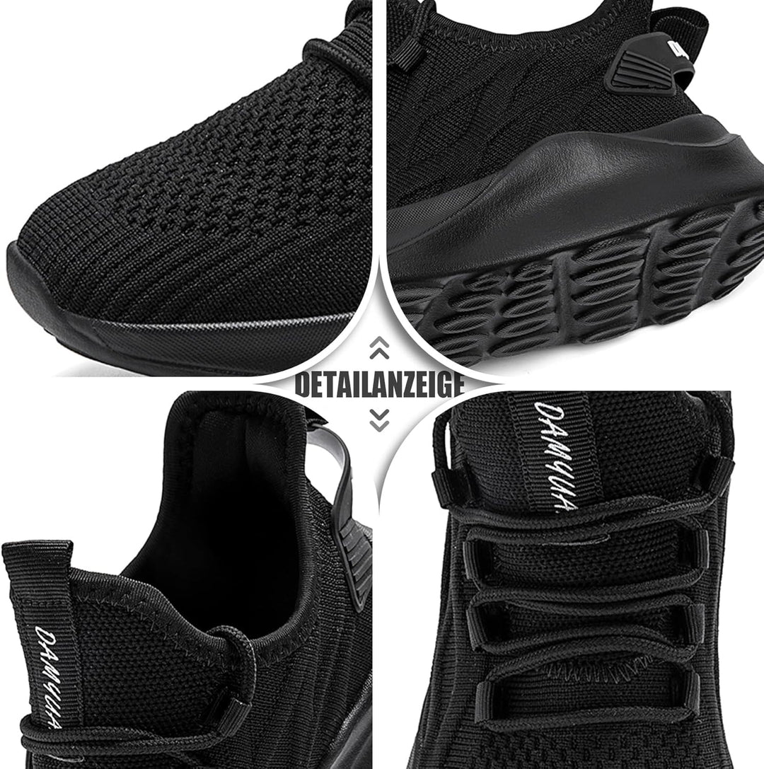 Herren Sportschuhe Laufschuhe Turnschuhe Schuhe Strassenlaufschuhe Tennisschuhe Sneaker 39 EU Schwar