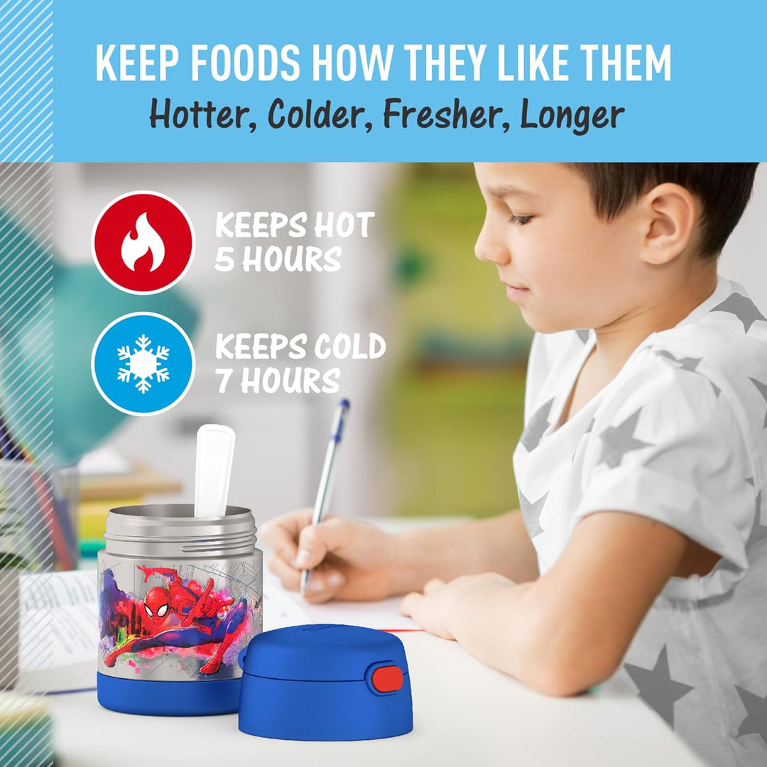 Thermos Funtainer 10 Ounce Food Jar - Spider-Man 10 Ounce Blau, 10 Ounce Blau