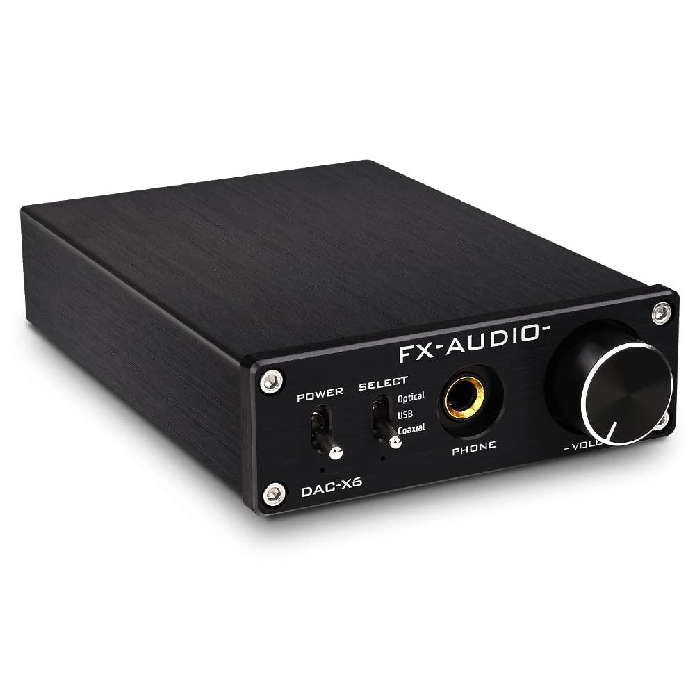 KGUSS FX-Audio DAC-X6 Mini HiFi 2.0 Digitaler Audio-Decoder DAC-Eingang USB/Koaxial/Optischer Ausgan