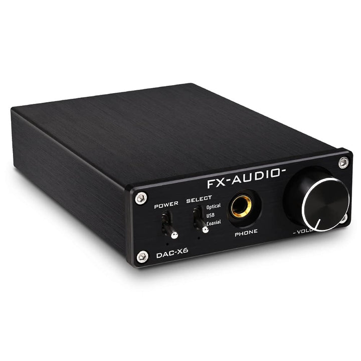 KGUSS FX-Audio DAC-X6 Mini HiFi 2.0 Digitaler Audio-Decoder DAC-Eingang USB/Koaxial/Optischer Ausgan