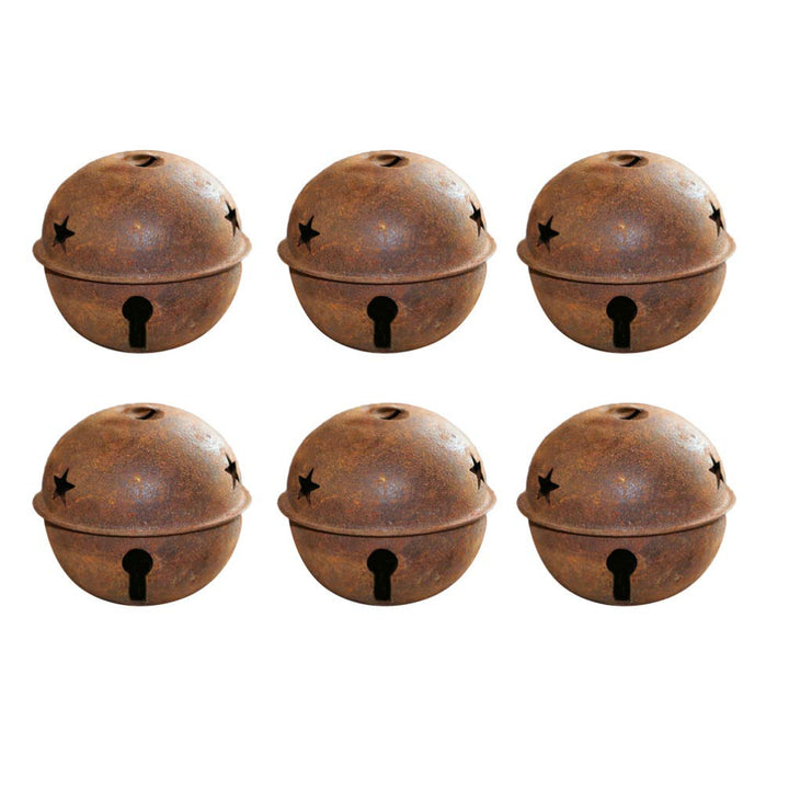 Supvox 24pcs Glöckchen Christbaumschmuck 40mm Rostig DIY Weihnachtsanhänger Weihnachtsdeko Weihnacht