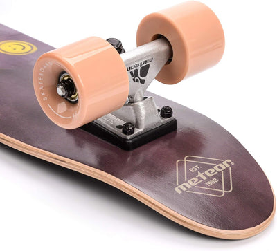 meteor Holz Skateboard Kinder - Mini Cruiser Kickboard - Skateboard mädchen Rollen Board - hohe Qual