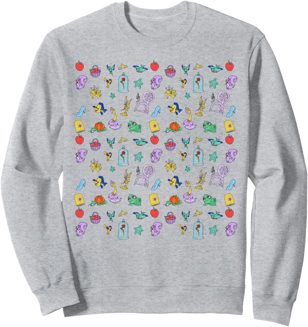Disney Princess Sidekicks And Doodles Poster Sweatshirt
