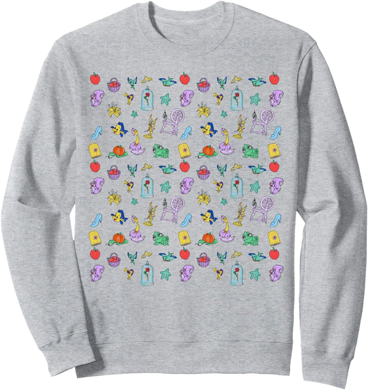 Disney Princess Sidekicks And Doodles Poster Sweatshirt