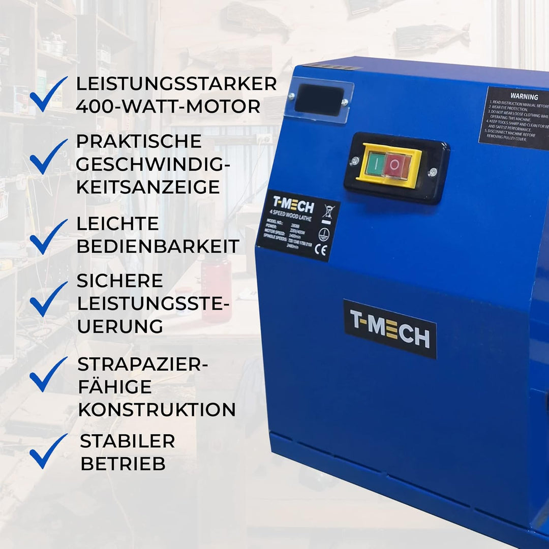 Drehbank Drechselmaschine Drechselbank Kopierdrechselbank 400W Elektromotor Drechseldurchmesser Werk