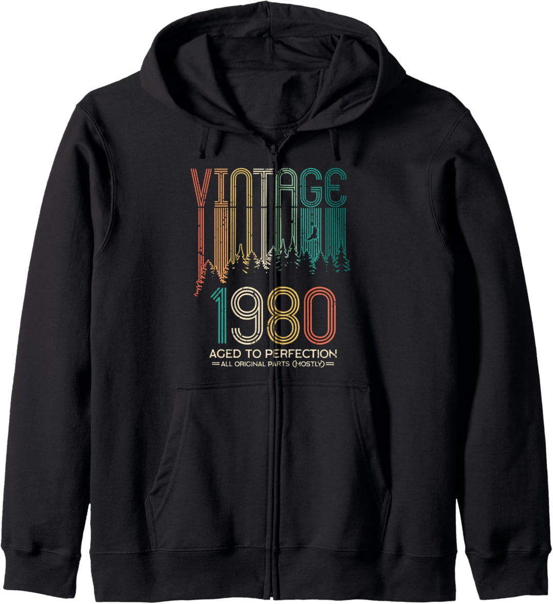 40. Geburtstag Geschenk Vintage 1980 40 Jahre Männer Frauen Kapuzenjacke