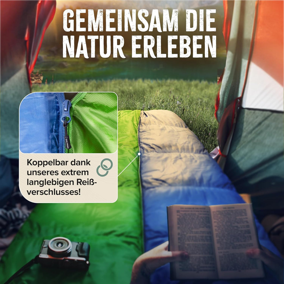 Innovativer Sommerschlafsack kleines Packmass & Ultraleicht [ab 750g] | Schlafsack Ultraleicht in Gr