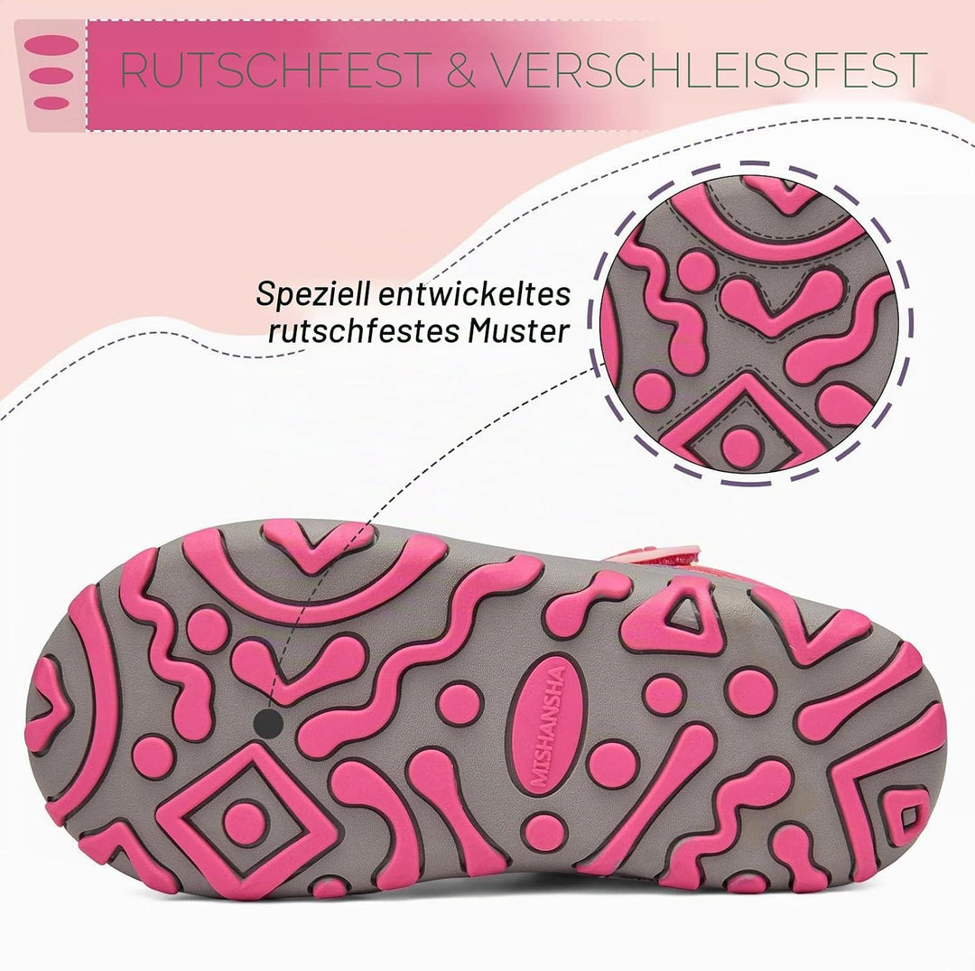 Mishansha Kinder Winterschuhe Warm Gefüttert Winterstiefel Jungen Mädchen Schneestiefel Outdoor Ruts