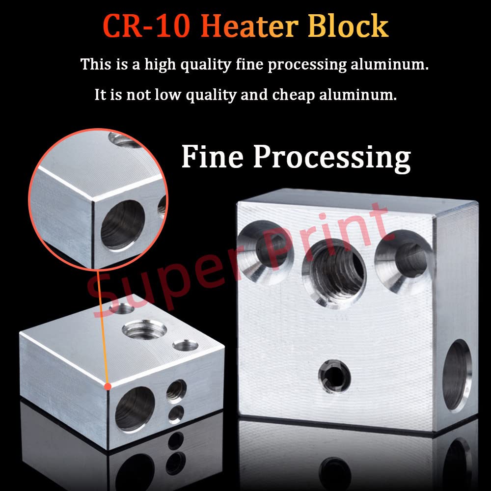 Super Print CR10s Pro/V2 All Metal Hotend,Precision Hotend Upgrade Kit, Titanium Alloy Heatbreak,For