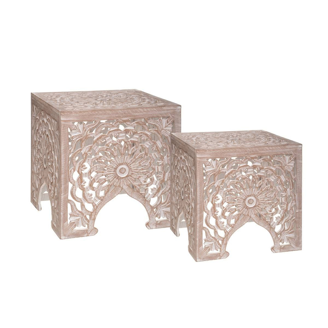Beistelltisch Erde beige x2 cm Beige, cm Beige