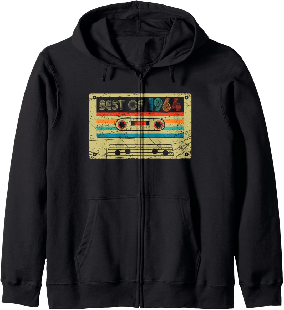 56th Birthday Gifts Best Of 1964 Retro Cassette Tape Funny Kapuzenjacke