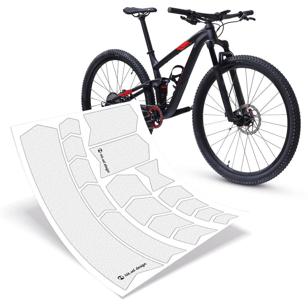 Riesel Design® - „Frame:Guard“ Fahrrad Rahmenschutz - Stylische Fahrrad Schutzfolie 17 Selbstklebend