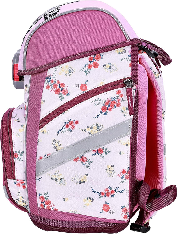 Pferde Horses Schulranzen Mädchen 1 Klasse | Tornister Schulrucksack Schultasche | Set 4 teilig | fü