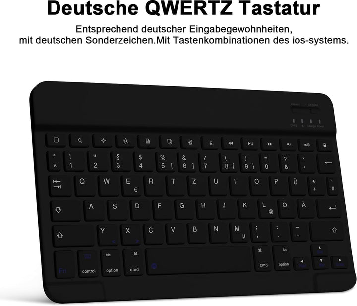 Bettdow für Samsung Galaxy Tab S10 Lite/S10 FE 10.9" 2025 Tastatur Hülle, Deutsch QWERTZ Layout Abne