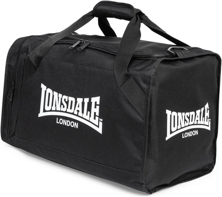 Lonsdale Sporttasche Syston Black/White 30 L, Black/White 30 L