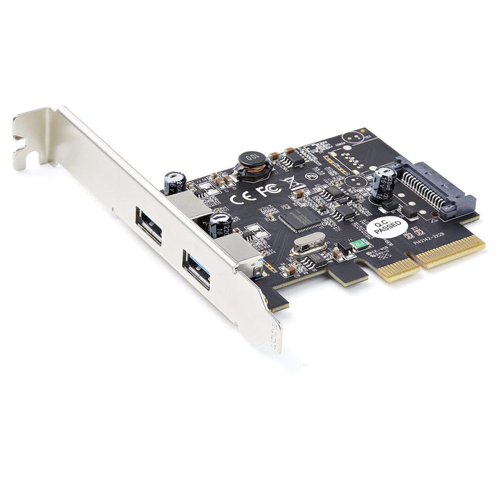StarTech.com 2-Port USB PCIe Adapter - 10Gbit/s pro Port - USB 3.2 Gen 2 Typ-A PCI Express 3.0 x2 Ho