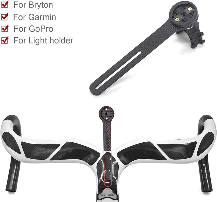 Fahrradcomputer GPS Lenkerhalterung, passend für Bryton Rider, Garmin Edge (200, 500, 510, 800, 810