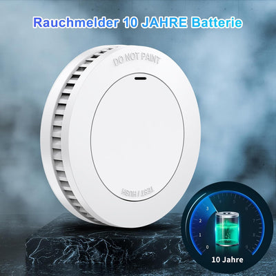 XINDUM Mini Rauchmelder 3er Set, Feuermelder mit 10 Jahre Batterie, TÜV-Zertifiziert, Rauchwarnmelde