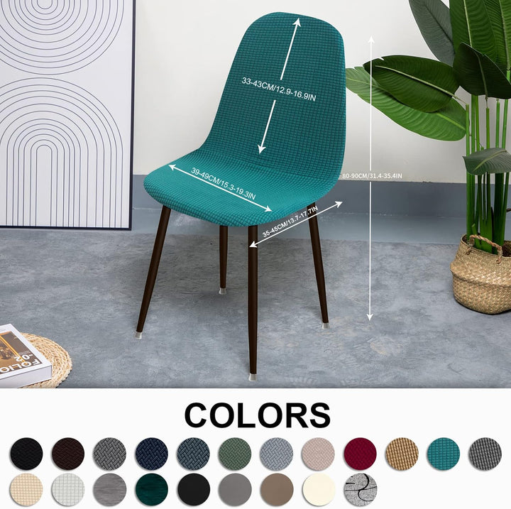 Stuhlhussen 4er Esszimmer Strech Stuhlhussen für Esszimmerstühle Universal Waschbar Bezug Stuhlhusse