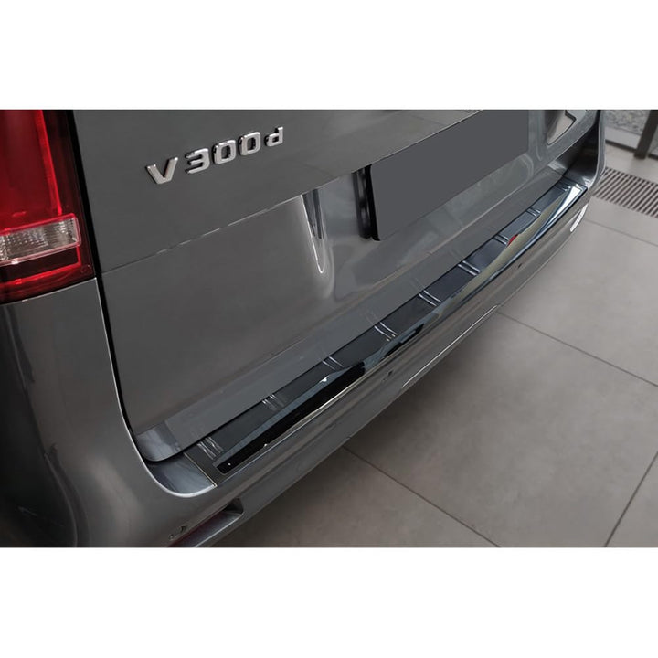 Avisa Schwarz Edelstahl Heckstossstangenschutz kompatibel mit Mercedes Vito III & V-Klasse (W447) 20
