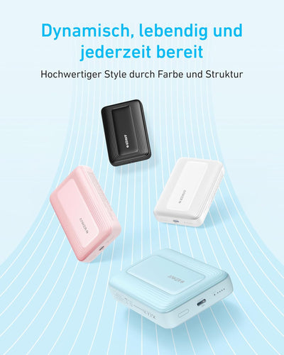 Anker Magnetische Powerbank, kompaktes 10.000mAh Ladegerät mit 30W Max. Schnellladen, kabellos und p