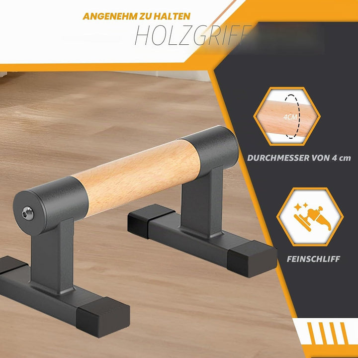 Parallettes, Calisthenics Griffe für Handstand, Push-Ups, Liegestützgriffe Holz für Fitness zuhause